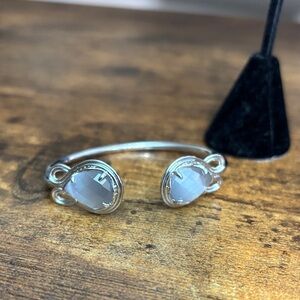 Kendra Scott Andy Silver Bracelet with Gray Stones